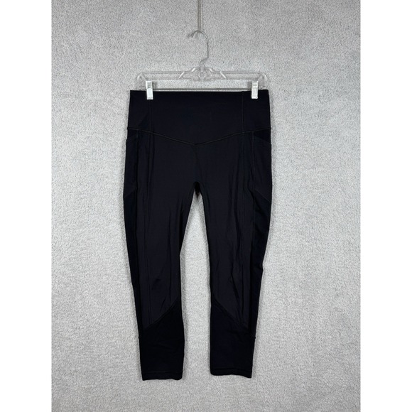 Lululemon Wunder Under High Rise Crop 23" Size 10 Black - Picture 1 of 9